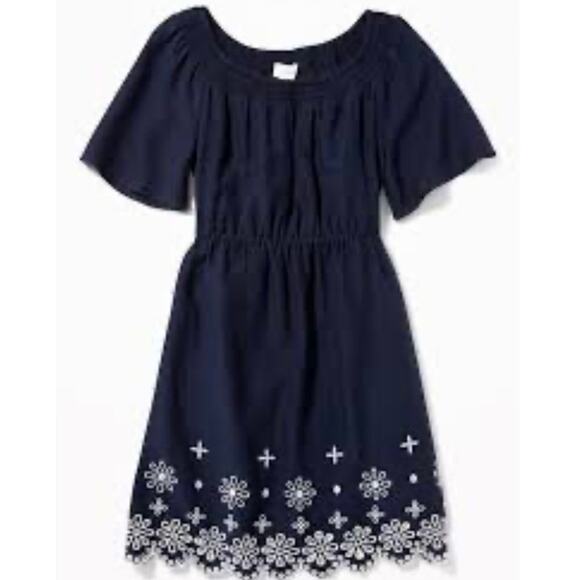 EUC Old Navy flutter sleeve eyelet-hem dress - Picture 1 of 5